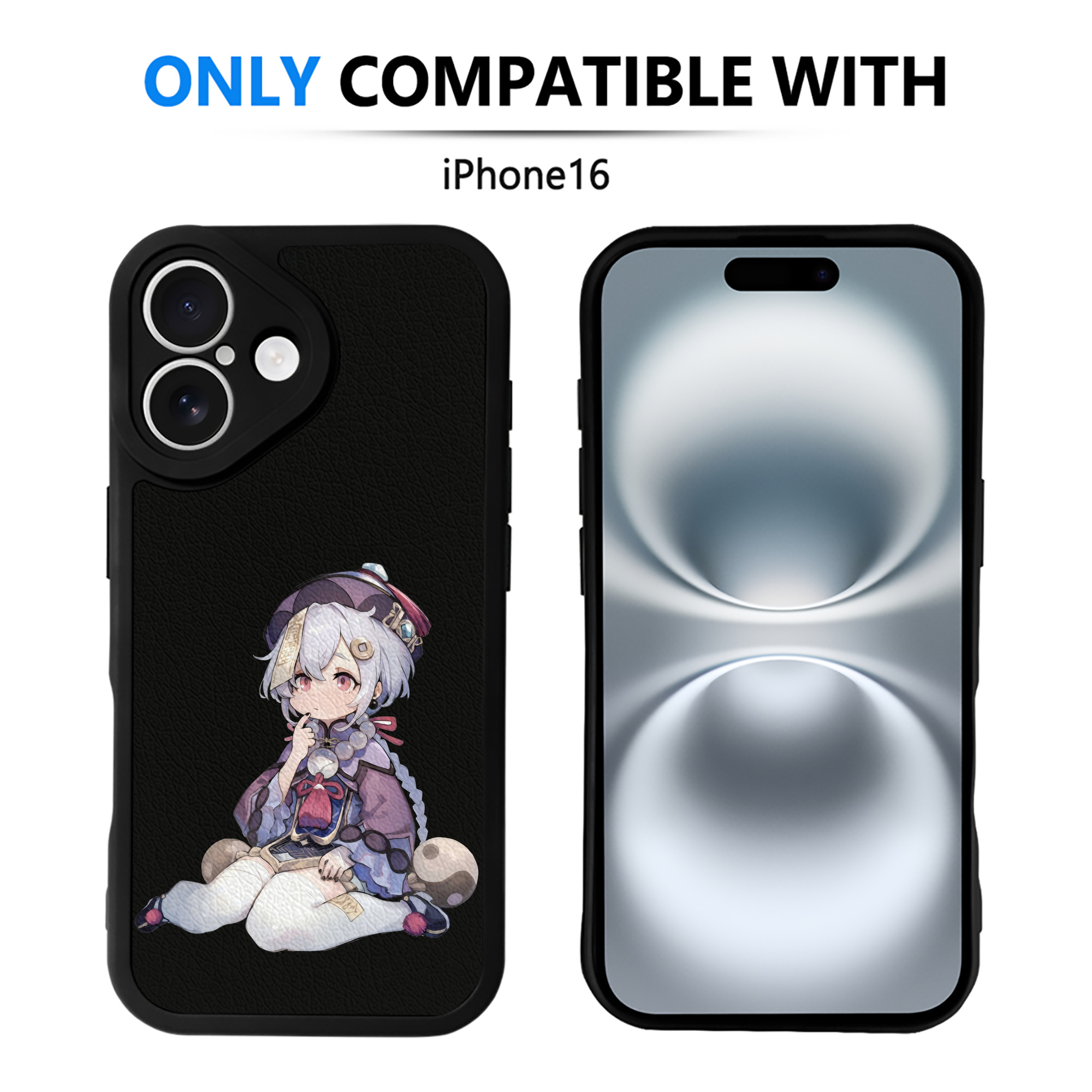 げんし神 七七 なな  genshin Nana 【iPhone 16シリーズ対応】シリコンスマホケース（レザー調） 材質：シリコン